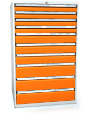 Schubladenschränke 1373 x 860 x 750 - 10x Schubladen